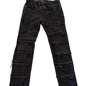 Stylish Black Distressed Kids Jeans